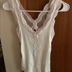 Free People Embroidered Tank Top